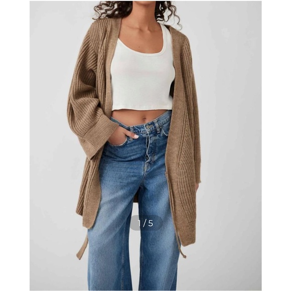 We The Free Sweaters - We The Free Tan obi Cardigan size XS